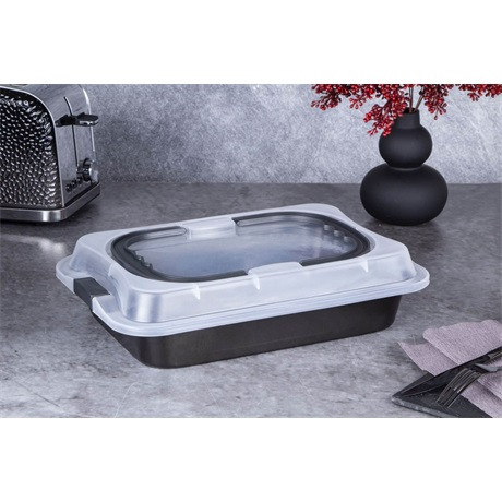 Berlinger Haus BH/7840 tepsi fedővel fekete