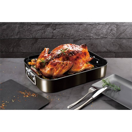 Berlinger Haus BH/7849 tepsi kiemelőráccsal fekete