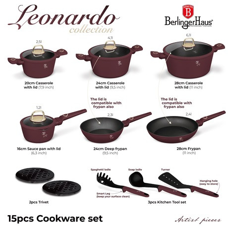 Berlinger Haus BH/8051N edénykészlet 15 részes