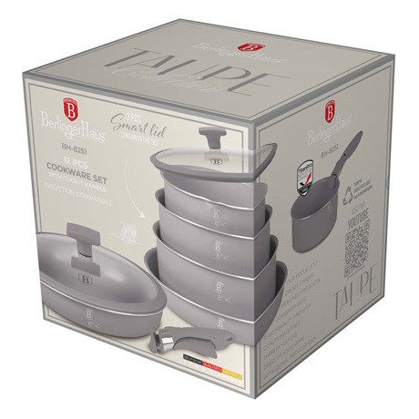 Berlinger Haus BH/8251 serpenyő szett 12 részes, levehető nyéllel