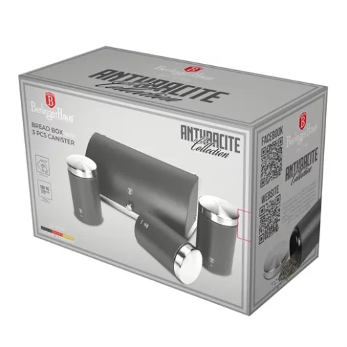 Berlinger Haus BH/6738 kenyértartó 3 részes tároló szettel