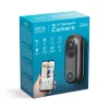 Smart Wi-Fi-s videó kaputelefon - akkumulátoros, 12V - MicroSD, FHD, PIR - fekete (55387BK)