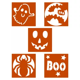 Halloween-i sablonkészlet - 5 db / csomag (58176)