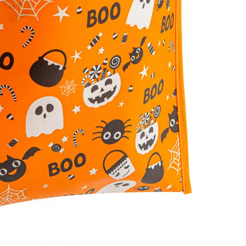 Halloween-i ajándéktáska szett - 27 x 31 cm - narancssárga - 2 db / csomag (58183)