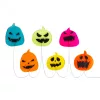 Halloween-i LED ablakdekor - gél - tök - 85 cm (58186B)
