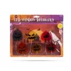 Halloween-i LED ablakdekor - gél - tök - 85 cm (58186B)