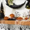 Family Halloween-i tök dekoráció - 5,2 cm - habszivacs - glitteres - 4 db / csomag (58188)