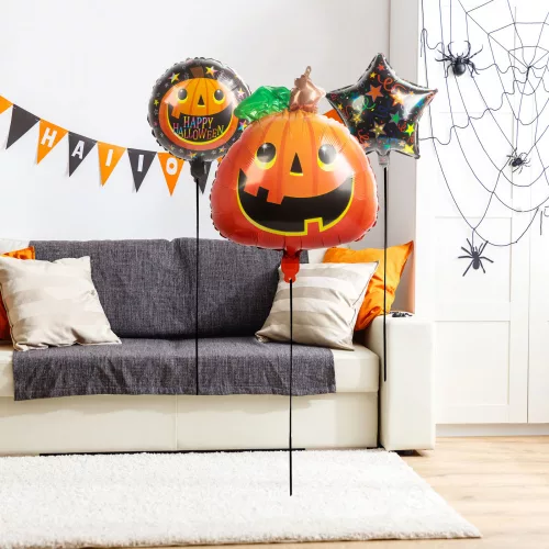 Halloween lufi szett - tök - 5 db / csomag (58080E)