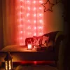 Family Fényfüggöny - 48 db piros LED - 60 x 120 cm - 2 x AA (58187)