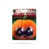 Halloween-i ijesztő szempár - zöld LED-es - elemes (58195A)
