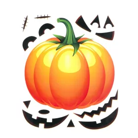 Halloween-i matrica szett - tök - 15 részes (58131C)