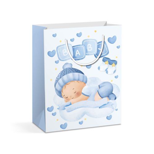 Family Ajándéktasak - papír - 265 x 127 x 330 mm - 2 féle / csomag - 12 db / csomag (58290)