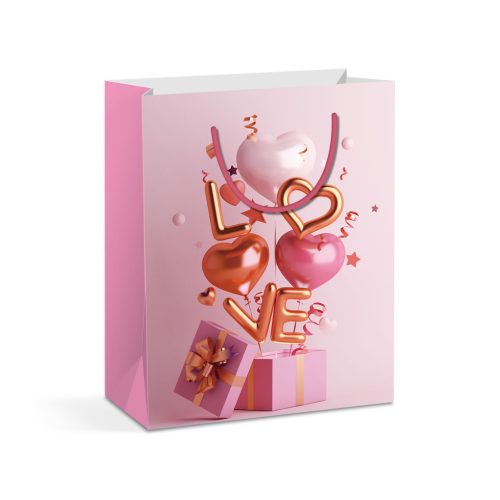 Family Ajándéktasak - papír - 265 x 127 x 330 mm - 2 féle / csomag - 12 db / csomag (58304)