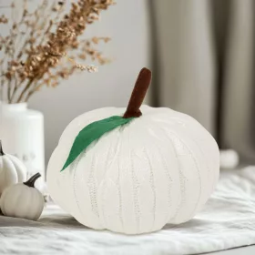   Family Halloween-i tök dekoráció - fehér - 20 cm (58335B)