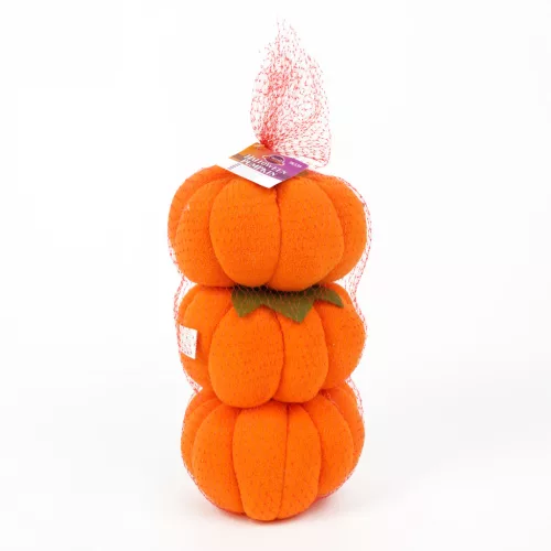 Family Halloween-i tök dekoráció - 13 x 13 x 14 cm - 3 db / csomag (58339)