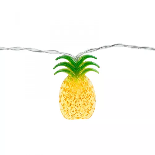 Family LED fényfüzér - ananász - 1,65 m - 10 LED - melegfehér - 2 x AA (58219B)