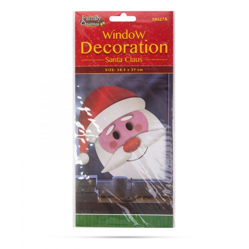 Family Karácsonyi ablakdekor - mikulás - 28,5 x 27 cm (58527A)