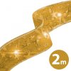 Family Karácsonyi LED-es szalag - arany - 2 m x 5 cm - 2 x AA (58933B)