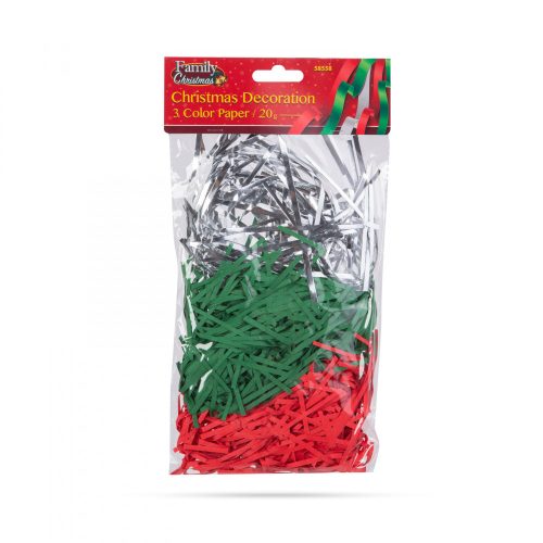 Family Karácsonyi dekoráció - 3 színű papír - 20 g (58558)