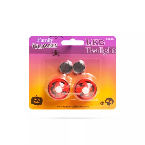 LED teamécses - tök - 2 db / csomag (55247J)