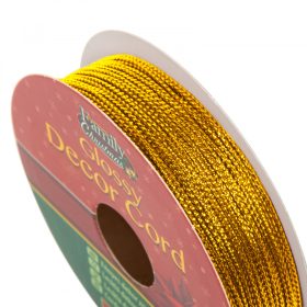 Family Fényes dekor zsinór - 10 m - arany (58569C)