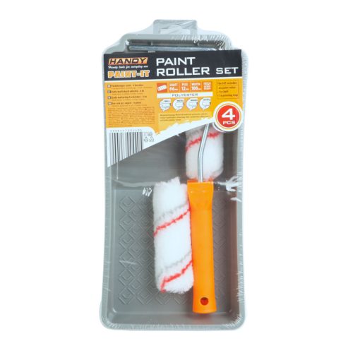 Handy Festőhenger szett - 2 x 12 mm poliészter + nyél, tálca - 100 mm (11180F)
