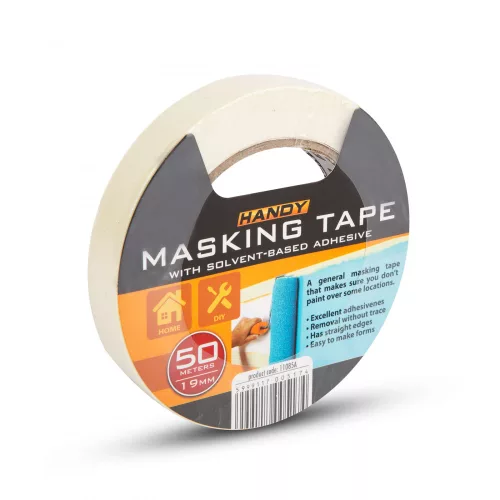 Handy Maszkolószalag - oldószeres ragasztóval - 50 m x 19 mm - fehér (11085A)