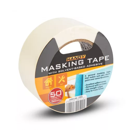 Handy Maszkolószalag - oldószeres ragasztóval - 50 m x 50 mm - fehér (11085D)