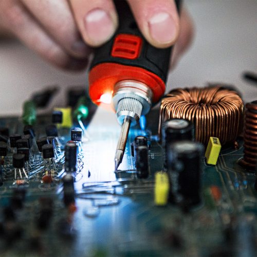 Fahrenheit Forrasztópáka - akkumulátoros, Type-C - tisztítószivaccsal (28026)