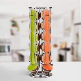   Bewello Fém kávékapszula tartó - 24 db Dolce Gusto kapszulához - króm (BW1001B)