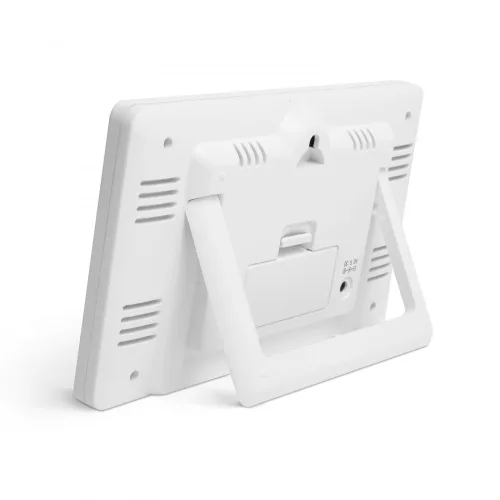 Bewello Digitális hőmérő és ébresztőóra - kültéri / beltéri - USB-s, elemes - fehér (BW2070)
