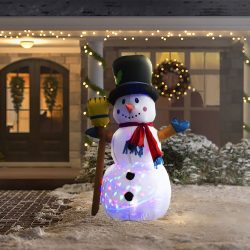   Family Felfújható hóember - 120 cm - IP44 - RGB színes LED - 100 - 240V (58067D)