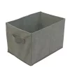 Bewello Szövet tárolódoboz - 32 x 22 x 22 cm - szürke (BW2076)