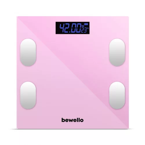Bewello Okos személymérleg - 180 kg - elemes - üveg (BW3015)