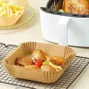 Bewello Air fryer sütőpapír - olaj nélküli sütőhöz - négyzet - 20 cm - 50 db / csomag (BW1020A)