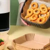 Bewello Air fryer sütőpapír - olaj nélküli sütőhöz - négyzet - 20 cm - 50 db / csomag (BW1020A)