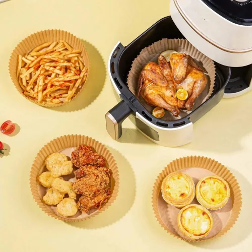 Bewello Air fryer sütőpapír - olaj nélküli sütőhöz - kör - 20 cm - 50 db / csomag (BW1020C)