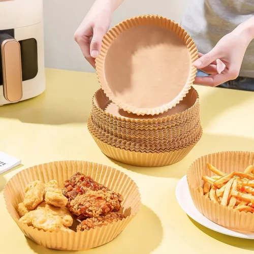 Bewello Air fryer sütőpapír - olaj nélküli sütőhöz - kör - 23 cm - 50 db / csomag (BW1020D)