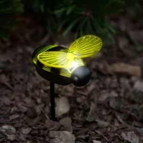   Garden Of Eden Leszúrható szolár lámpa - méhecske - 8 x 7,5 x 14,5 cm - Fehér LED (11752)