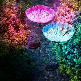   Garden of Eden Száloptikás szolár medúza - 80 cm - színes LED (11755)