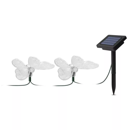 Garden Of Eden LED szolár fényfüzér - pillangó - 2 m - 10 színes LED (11758A)