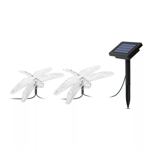 Garden Of Eden LED szolár fényfüzér - szitakötő - 2 m - 10 színes LED (11758B)