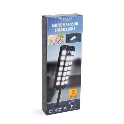 Garden of Eden Szolár fali reflektor - 520 SMD LED - 3000 lm - 20W - 4500 mAh - IP65 (55291B)