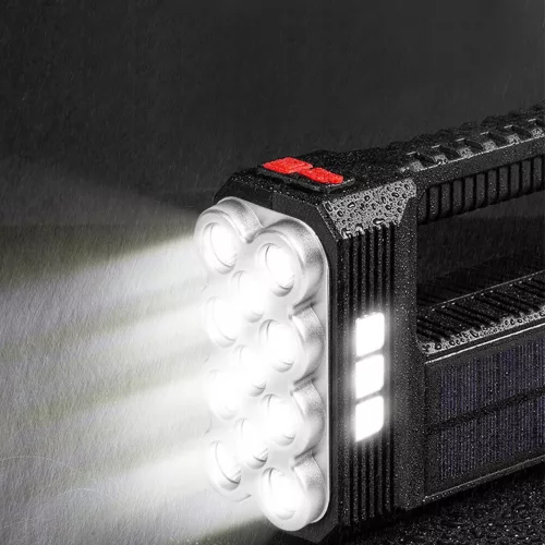 Phenom Szolár COB LED zseblámpa - munkalámpa funkcióval - 1200 mAh - MicroUSB - 1000 lumen - IP55 (18581)