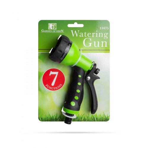 Garden of Eden Öntözőpisztoly - 7 funkciós - gumírozott - 20 x 12,5 x 6 cm (11675)