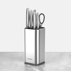   Bewello Kés készlet tartóval - 7 részes - rozsdamentes acél (BW1025)