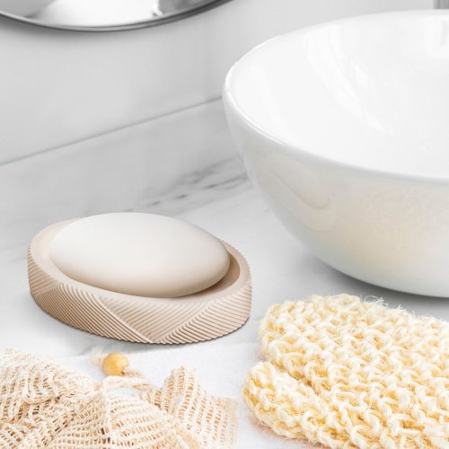 Bewello Szappantartó - matt bézs mintás (BW3022C)