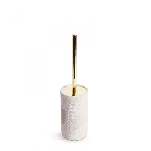 Bewello WC-kefe + tartó - matt bézs / arany (BW3022D)