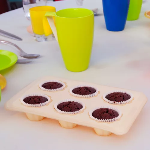 Bewello Szilikon sütőforma - muffin - 30 x 19 x 4,1 cm (57534P)