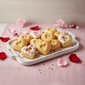   Bewello Szilikon sütőforma - szív - 28 x 25,7 x 4,5 cm (57535G)